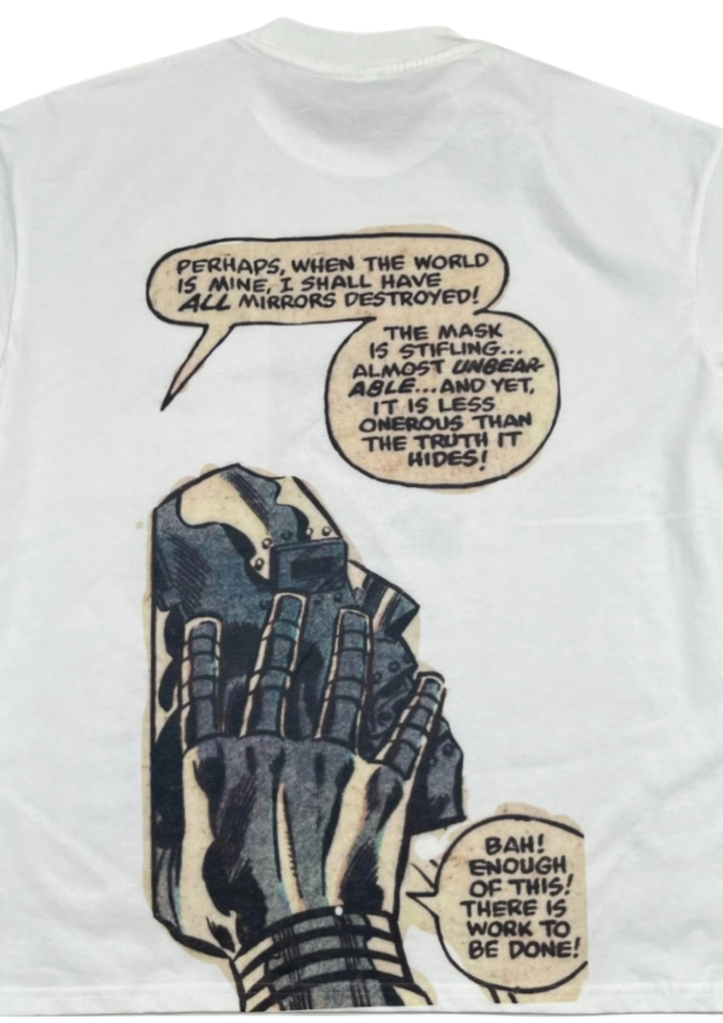 Dr. DOOM Graphic T-Shirt (White/Black)